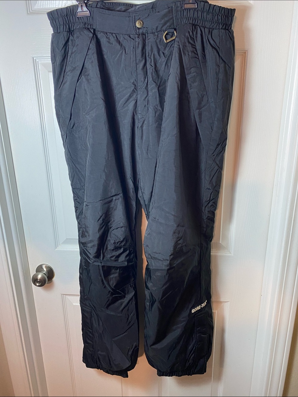 Vintage Alpine Design GORE-TEX Snow Pants Men Large Black Ski Snowboard Outdoor